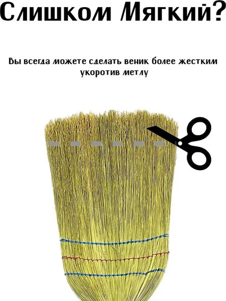 Веник для уборки Рыжий кот 106954