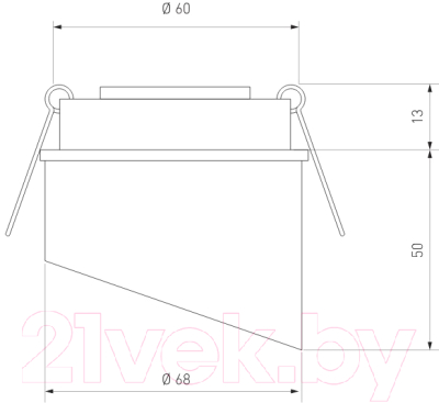 Точечный светильник Elektrostandard 7005 MR16 BK/GD