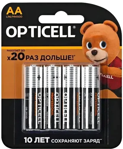 Комплект батареек Opticell Professional AAA 5052002 - фото