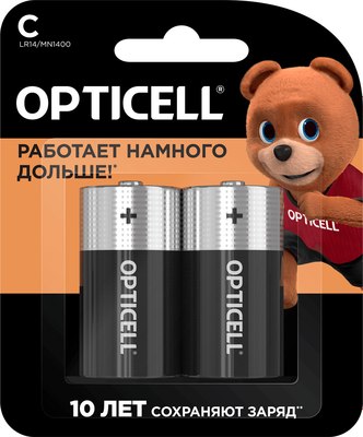 Комплект батареек Opticell Basic C 5051004 - фото