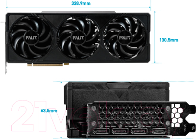 Видеокарта Palit RTX4070TI Super JetStream OC 16GB (NED47TSS19T2-1043J)