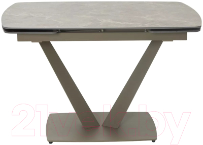 Обеденный стол M-City Alatri 120 Matt / 614M05549 (Latte Stone Solid Ceramic/Taupe)