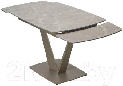 Обеденный стол M-City Alatri 120 Matt / 614M05549 (Latte Stone Solid Ceramic/Taupe)