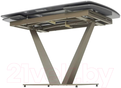 Обеденный стол M-City Alatri 120 Matt / 614M05549 (Latte Stone Solid Ceramic/Taupe)