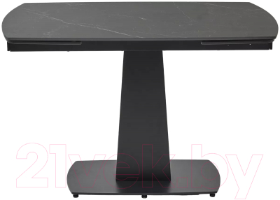 Обеденный стол M-City Balde 140 Matt / 614M05568 (Black Marble Solid Ceramic/Black)