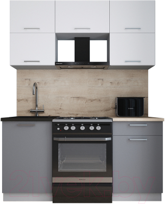 Кухонный гарнитур Интерлиния Мила Gloss 60-16 - фото