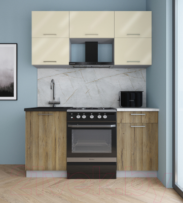 Кухонный гарнитур Интерлиния Мила Gloss 60-16