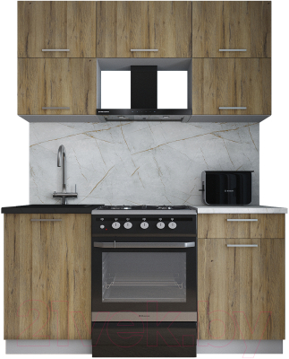 Кухонный гарнитур Интерлиния Мила Gloss 60-16 - фото