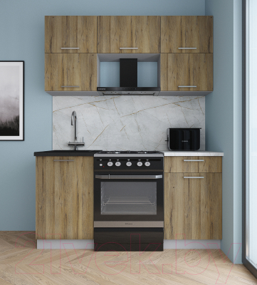 Кухонный гарнитур Интерлиния Мила Gloss 60-16