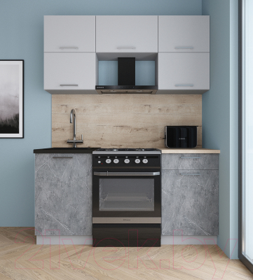 Кухонный гарнитур Интерлиния Мила Gloss 60-16