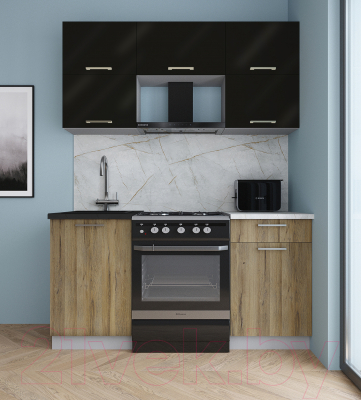 Кухонный гарнитур Интерлиния Мила Gloss 60-16