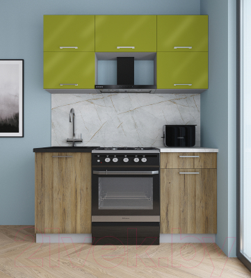 Кухонный гарнитур Интерлиния Мила Gloss 60-16