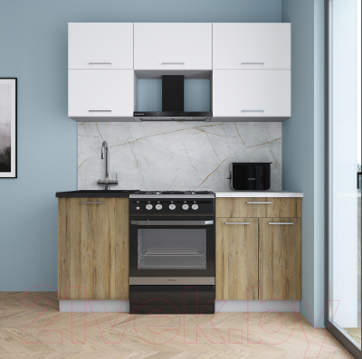 Кухонный гарнитур Интерлиния Мила Gloss 60-17