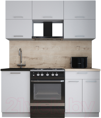 Кухонный гарнитур Интерлиния Мила Gloss 60-17 - фото