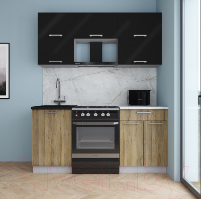 Кухонный гарнитур Интерлиния Мила Gloss 60-17