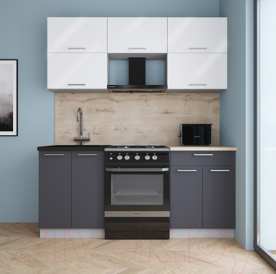 Кухонный гарнитур Интерлиния Мила Gloss 60-18