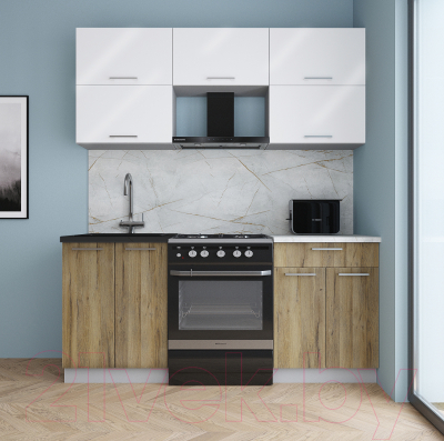 Кухонный гарнитур Интерлиния Мила Gloss 60-18