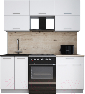 Кухонный гарнитур Интерлиния Мила Gloss 60-18 - фото