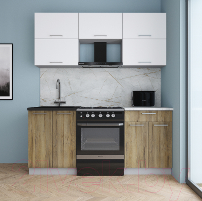 Кухонный гарнитур Интерлиния Мила Gloss 60-18