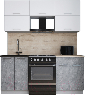 Кухонный гарнитур Интерлиния Мила Gloss 60-18 - фото