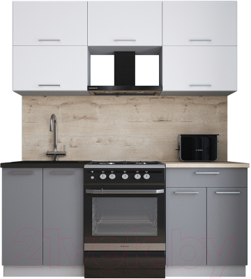 Кухонный гарнитур Интерлиния Мила Gloss 60-18 - фото