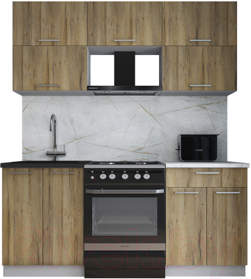 Кухонный гарнитур Интерлиния Мила Gloss 60-18 - фото