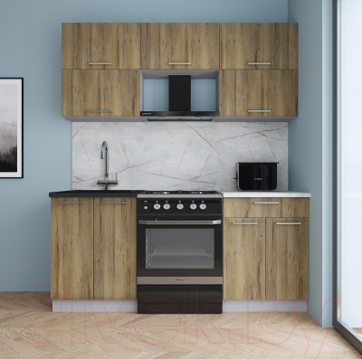 Кухонный гарнитур Интерлиния Мила Gloss 60-18