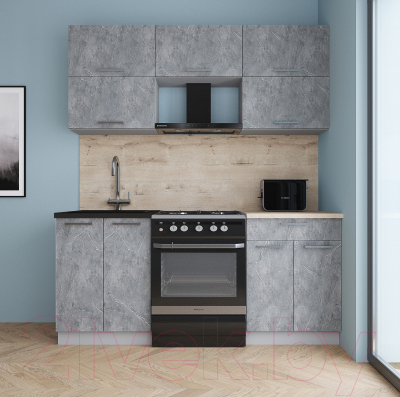 Кухонный гарнитур Интерлиния Мила Gloss 60-18