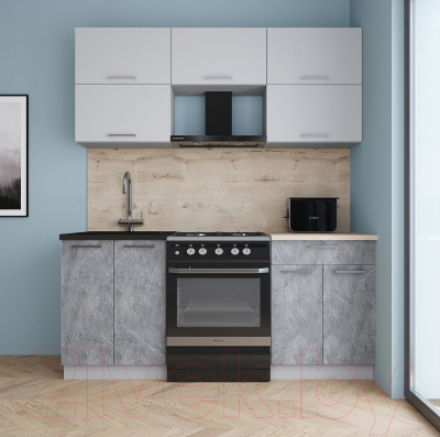 Кухонный гарнитур Интерлиния Мила Gloss 60-18