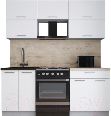 Кухонный гарнитур Интерлиния Мила Gloss 60-19 - фото