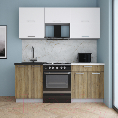 Кухонный гарнитур Интерлиния Мила Gloss 60-19