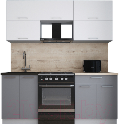 Кухонный гарнитур Интерлиния Мила Gloss 60-19 - фото