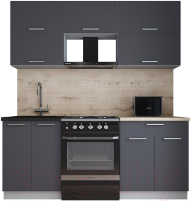 Кухонный гарнитур Интерлиния Мила Gloss 60-19 - фото