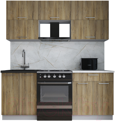 Кухонный гарнитур Интерлиния Мила Gloss 60-19 - фото