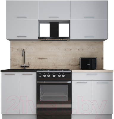 Кухонный гарнитур Интерлиния Мила Gloss 60-19 - фото