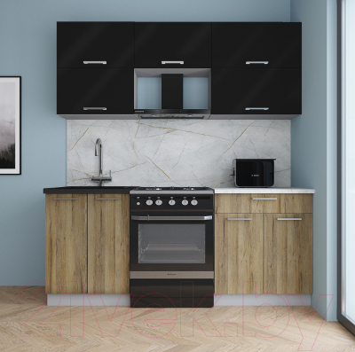 Кухонный гарнитур Интерлиния Мила Gloss 60-19