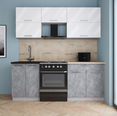 Кухонный гарнитур Интерлиния Мила Gloss 60-20