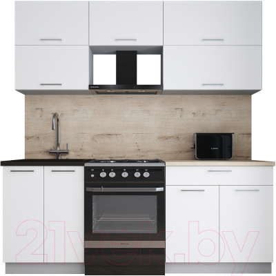 Кухонный гарнитур Интерлиния Мила Gloss 60-20 - фото
