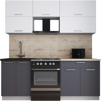 Кухонный гарнитур Интерлиния Мила Gloss 60-20 - фото