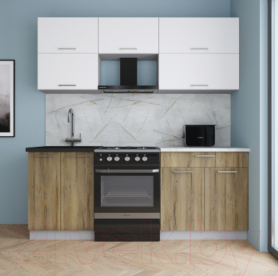 Кухонный гарнитур Интерлиния Мила Gloss 60-20