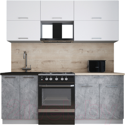 Кухонный гарнитур Интерлиния Мила Gloss 60-20 - фото