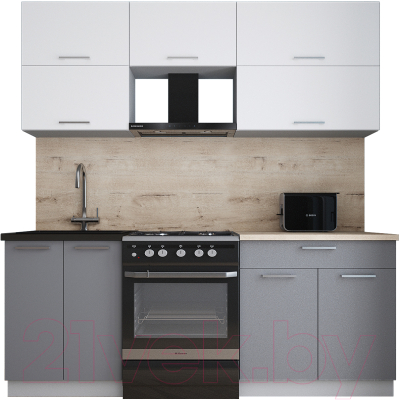 Кухонный гарнитур Интерлиния Мила Gloss 60-20 - фото