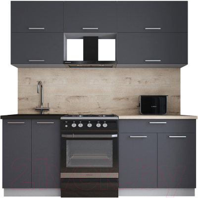 Кухонный гарнитур Интерлиния Мила Gloss 60-20 - фото