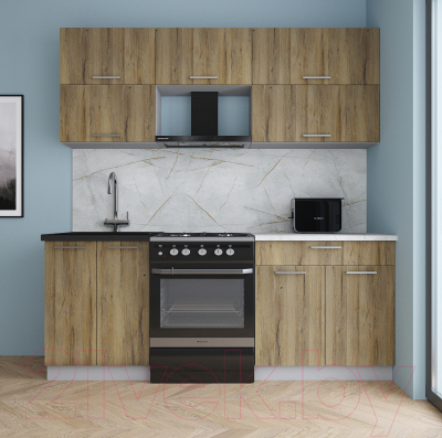 Кухонный гарнитур Интерлиния Мила Gloss 60-20