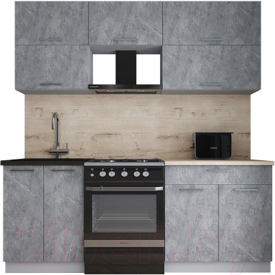 Кухонный гарнитур Интерлиния Мила Gloss 60-20 - фото