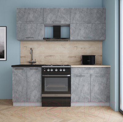 Кухонный гарнитур Интерлиния Мила Gloss 60-20