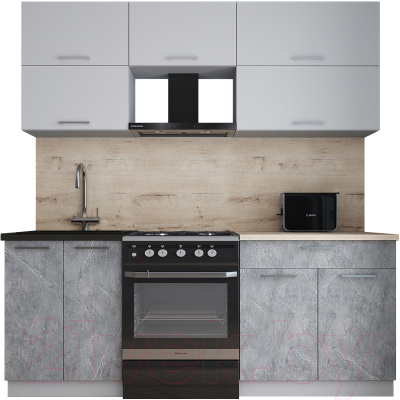 Кухонный гарнитур Интерлиния Мила Gloss 60-20 - фото