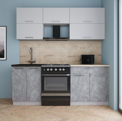 Кухонный гарнитур Интерлиния Мила Gloss 60-20