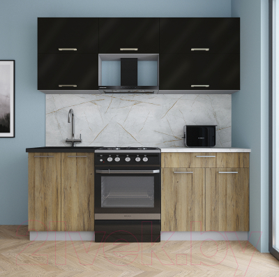 Кухонный гарнитур Интерлиния Мила Gloss 60-20