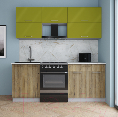 Кухонный гарнитур Интерлиния Мила Gloss 60-20